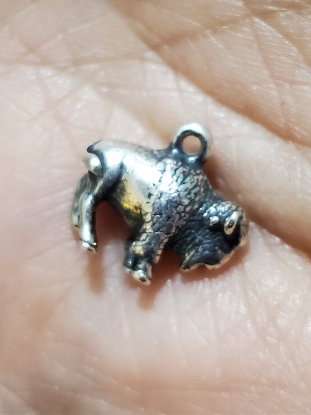 Great price! James Avery Retired Buffalo Charm .925 STER w/Bag & Box GUC! - Picture 1 of 4
